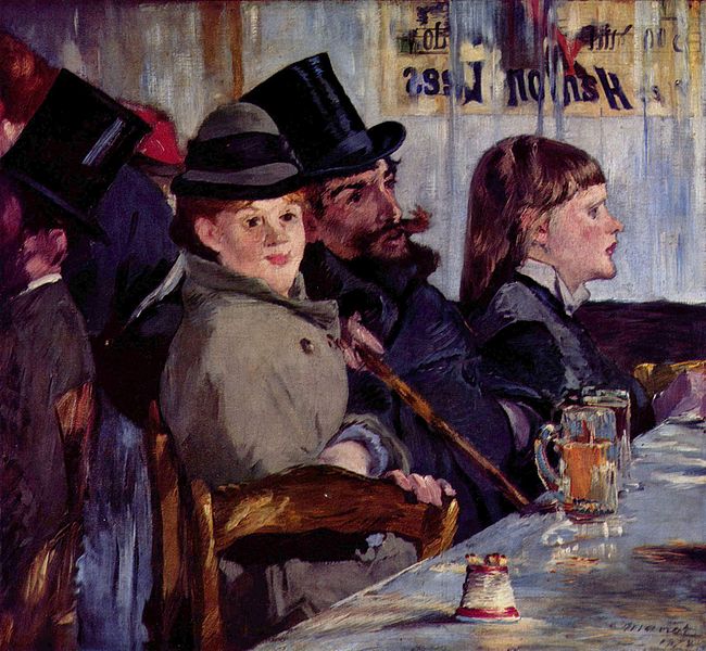 Im Café: Cabaret von Reichshoffen, Edouard Manet.