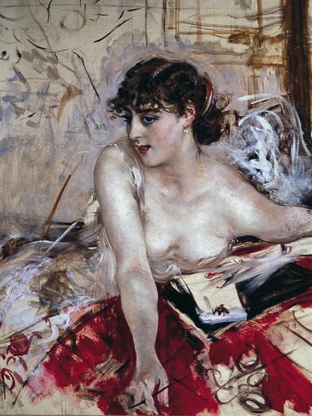 Morning letter (1884), by Giovanni Boldini.