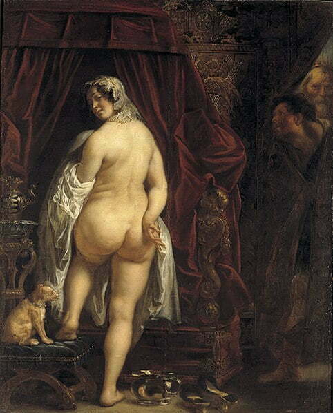 King Candaules of Lydia Showing his Wife to Gyges, by Jacob Jordaens