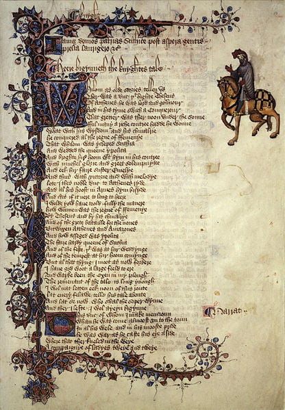 Manuscript of "The Canterbury Tales"
