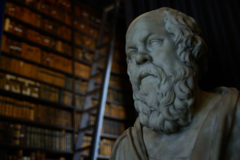 Socrates sculpture. Photograph by Bar Harel (Wikimedia Commons)