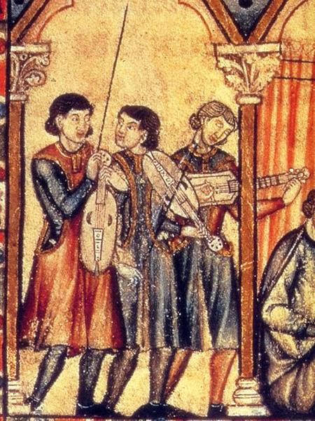 Illustration of the troubadours.