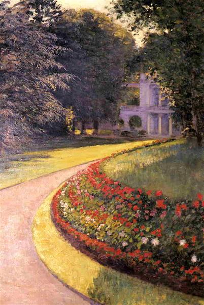 The Park at Yerres (1877), by Gustave Caillebotte. Downloaded from https://www.wikiart.org/en/gustave-caillebotte/the-park-at-yerres