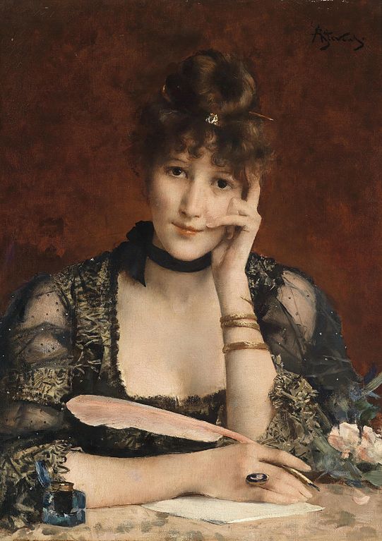 The Letter, by Alfred Stevens. Downloaded from: https://commons.wikimedia.org/wiki/File:Alfred_Stevens_-_The_Letter.jpg