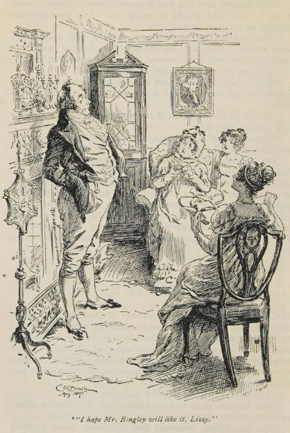 Charles E. Brock; Illustrations, Pride and Prejudice (1895)